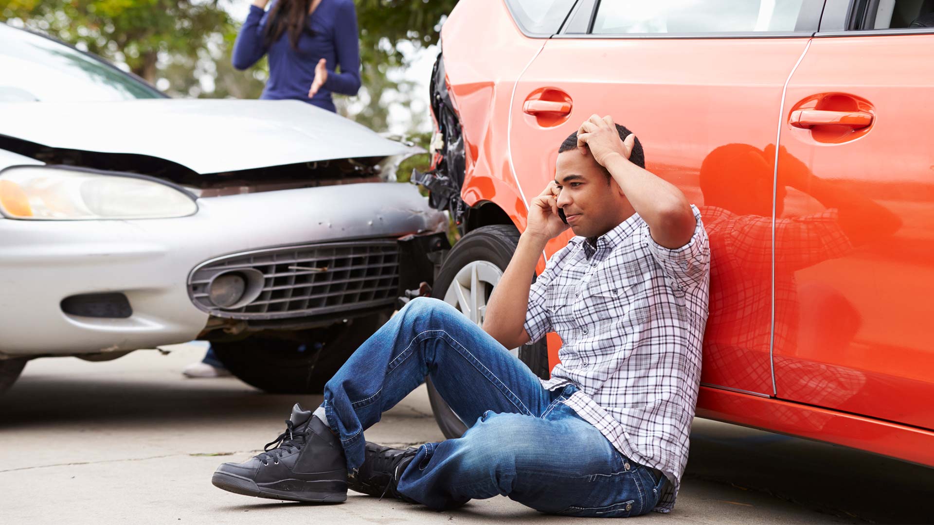 Vehicle on a roadway, representing auto accident legal matters