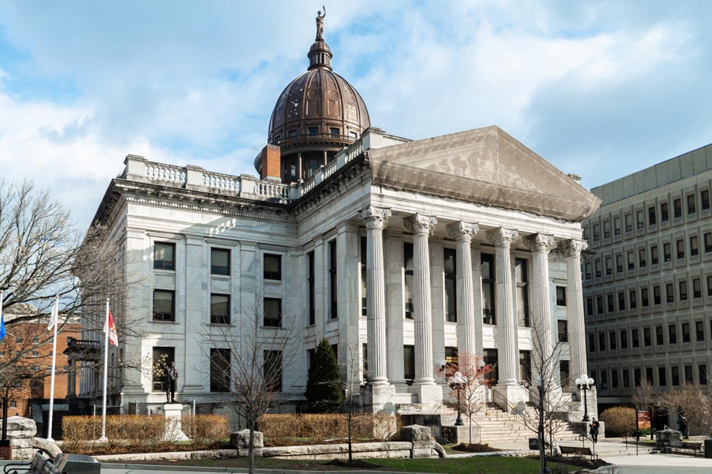 Historic civic architecture, representing business legal counsel